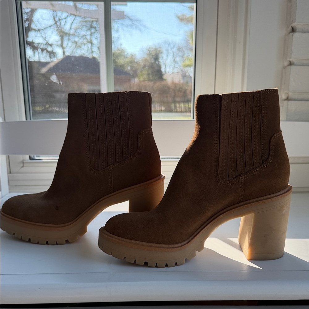 Dolce Vita Tan Ankle Booties